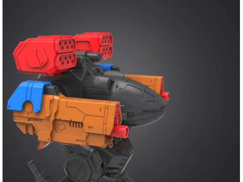 Mad Cat Mk II Weapon Kit Ready To Print 3D 프린트 모델