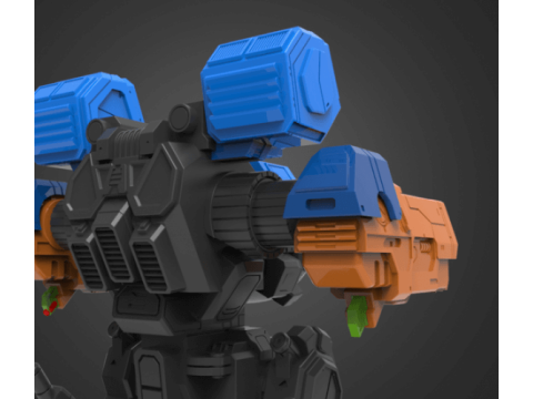 Mad Cat Mk II Weapon Kit Ready To Print 3D 프린트 모델