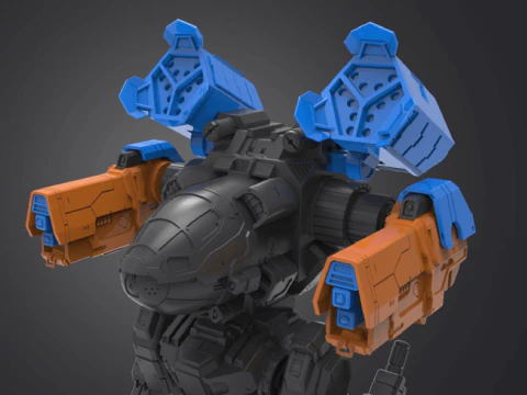 Mad Cat Mk II Weapon Kit Ready To Print 3D Print Model