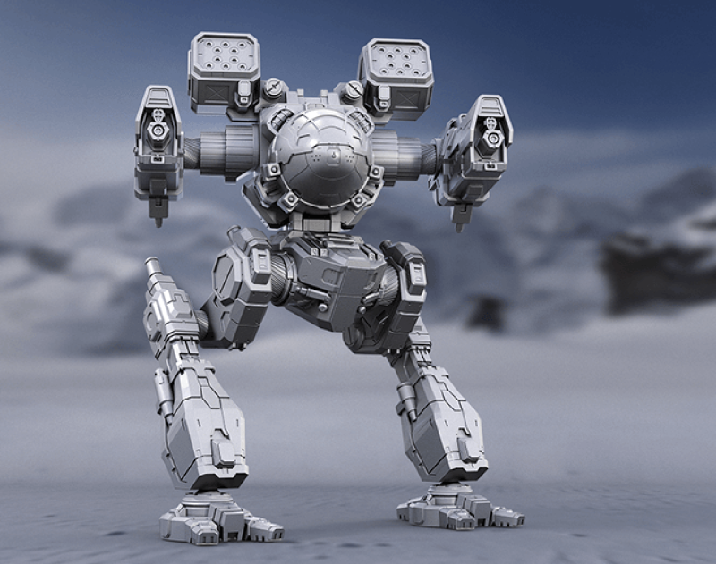 Mad Cat MkII 3D Figuries Ready To Print 3D-printmodel .c4d .max .obj .3ds .fbx .stl .blend