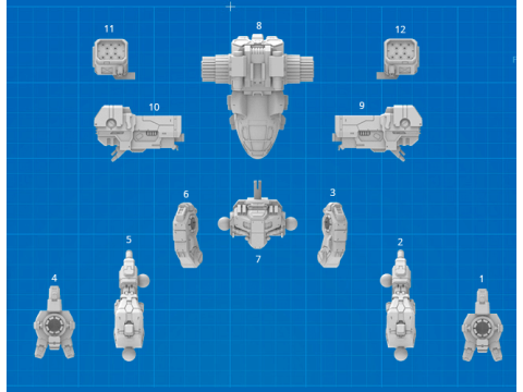 Mad Cat MkII 3D Figuries Ready To Print 3D-printmodel