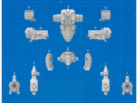 Mad Cat MkII 3D Print Model