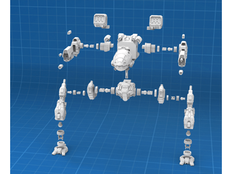 Mad Cat MkII 3D Figuries Ready To Print 3D-printmodel