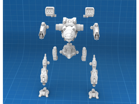 Mad Cat MkII 3D Figuries Ready To Print 3D-printmodel