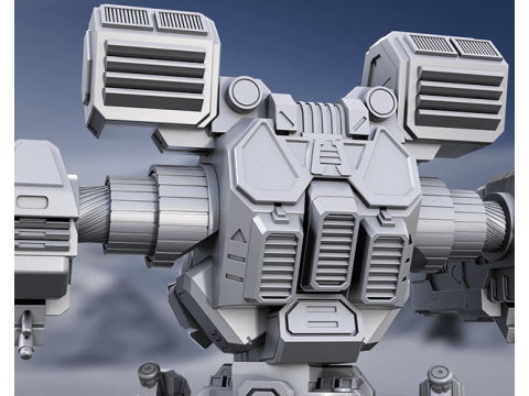 Mad Cat MkII 3D Figuries Ready To Print 3D-printmodel