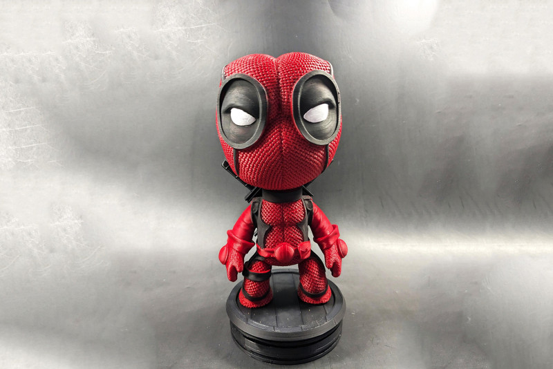 Deadpool 3D Figuries Ready To Print Model Cetak 3D .c4d .max .obj .3ds .fbx .stl .blend