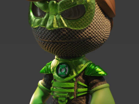 Green Lantern Ready To Print 3D Print Model