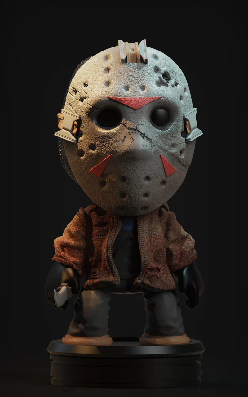 Jason Voorhees Ready To Print 3D Print Model .c4d .max .obj .3ds .fbx .stl .blend