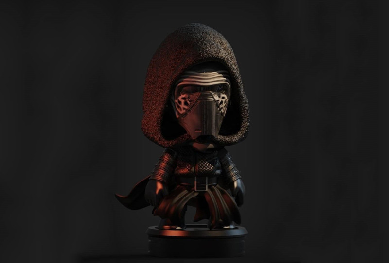 Kylo Ren Ready To Print 3D 프린트 모델 .c4d .max .obj .3ds .fbx .stl .blend