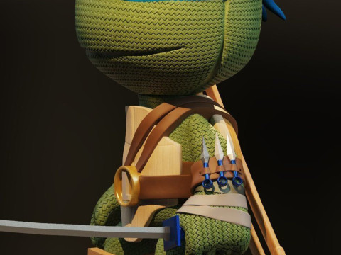 Leonardo Teenage Mutant Ninja Turtle Ready To Print 3D 프린트 모델