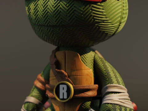 Raffaello Teenage Mutant Ninja Turtle pronto per la stampa Modello di stampa 3D