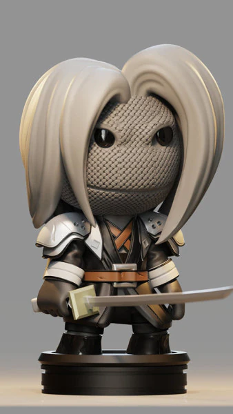 Sephiroth Ready To Print 3D Print Model .c4d .max .obj .3ds .fbx .stl .blend 