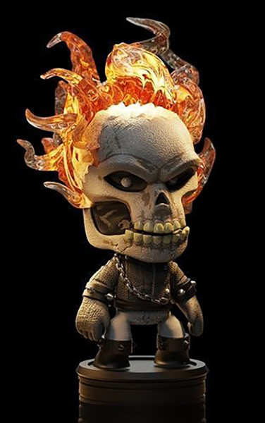Ghost Rider Ready To Print 3D-printmodel .c4d .max .obj .3ds .fbx .stl .blend