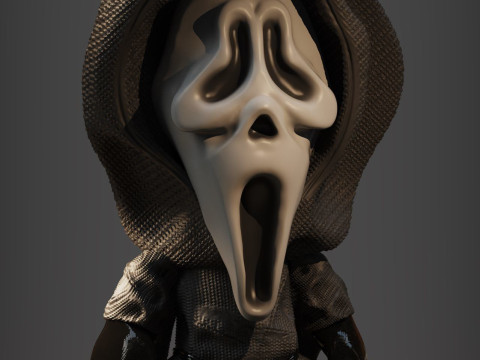 Ghostface Ready To Print Model Cetak 3D