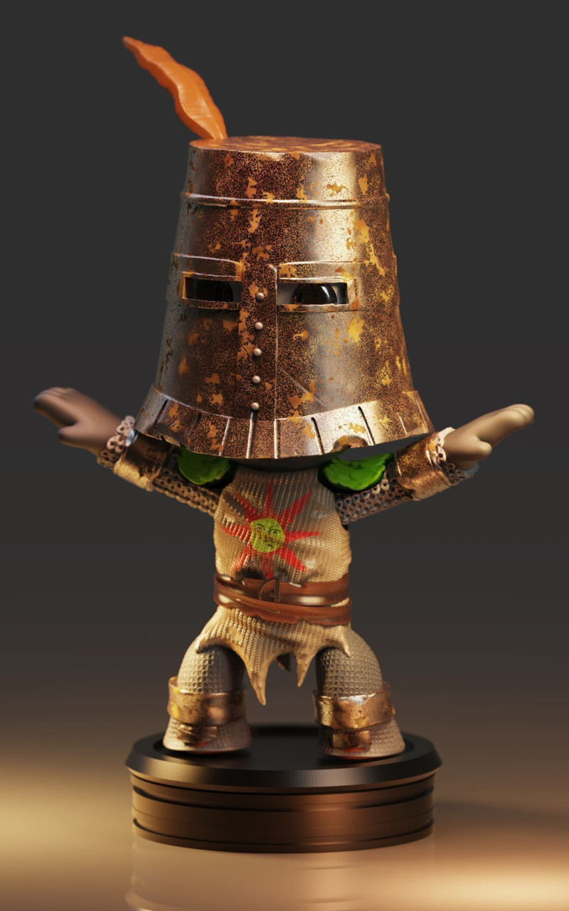 Solaire of Astora Ready To Print 3D-printmodel .c4d .max .obj .3ds .fbx .stl .blend