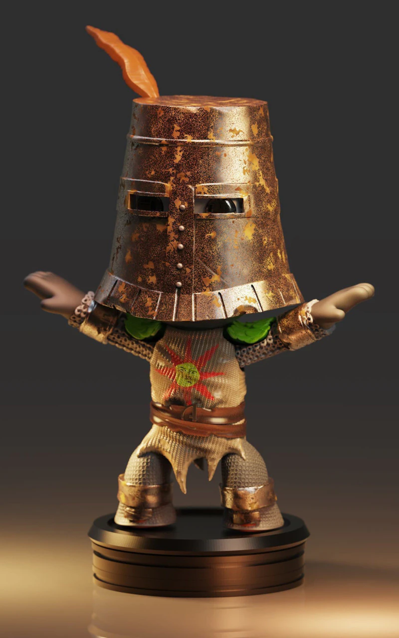Solaire of Astora Ready To Print 3D Print Model .c4d .max .obj .3ds .fbx .stl .blend 