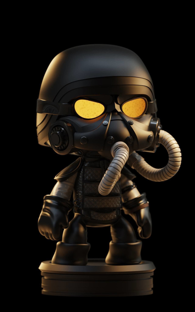 Helghast Killzone Ready To Print 3D-printmodel .c4d .max .obj .3ds .fbx .stl .blend