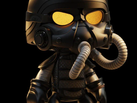 Helghast Killzone pronto para imprimir Modelo de Impressão 3D