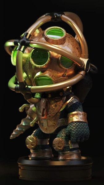 Big Daddy Ready To Print Model do druku 3D .c4d .max .obj .3ds .fbx .stl .blend