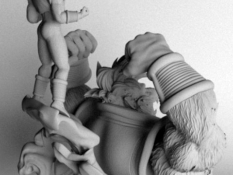 Baby Vegeta Oozaru 3D Print Model