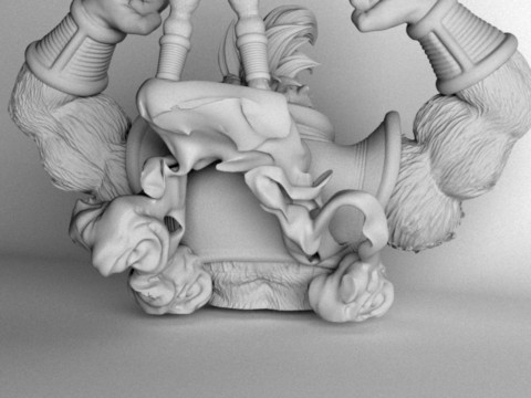 Baby Vegeta Oozaru 3D Print Model