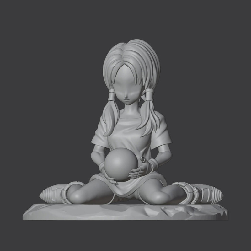 Videl - Dragon Ball 3D Print Model .c4d .max .obj .3ds .fbx .stl .blend