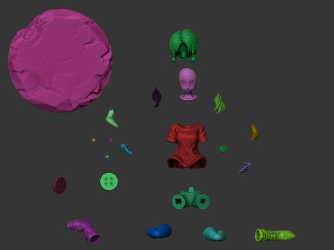 Videl - Dragon Ball 3D Print Model