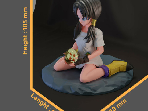 Videl - Dragon Ball 3D Print Model