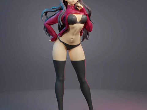 Rin Tohsaka 3D Print Model