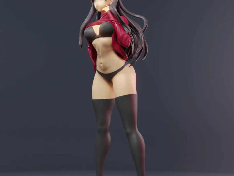 Rin Tohsaka 3D Print Model