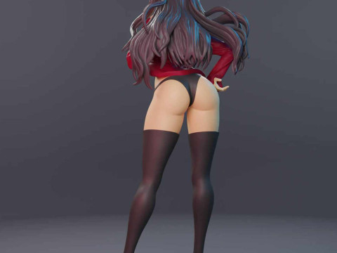 Rin Tohsaka 3D Print Model