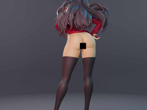 Rin Tohsaka 3D Print Model