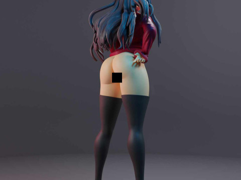 Rin Tohsaka 3D Print Model