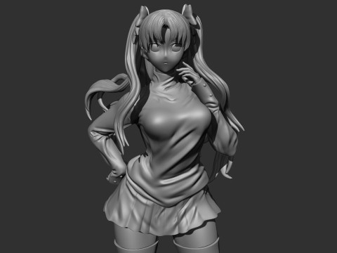 Rin Tohsaka 3D Print Model