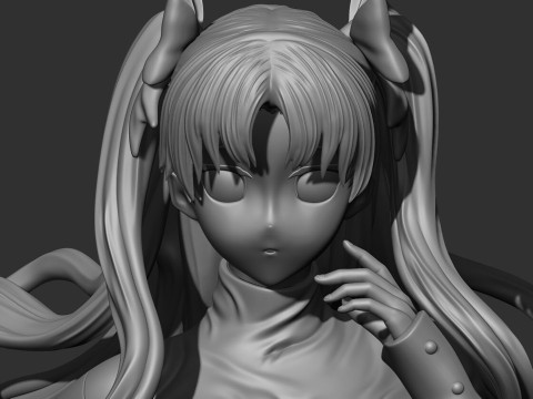 Rin Tohsaka 3D Print Model