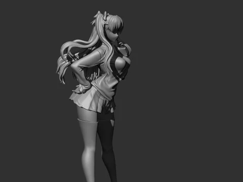 Rin Tohsaka 3D Print Model