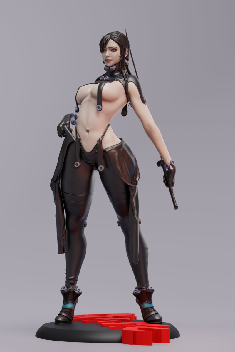 Reika - Gantz 3D Print Model .c4d .max .obj .3ds .fbx .stl .blend 