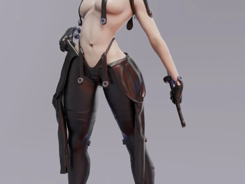 Reika - Gantz 3D Druckmodell