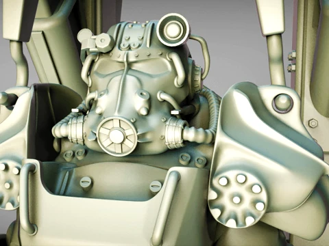 T-60 파워 아머 3D 프린트 모델