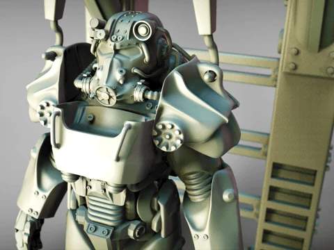 T-60 파워 아머 3D 프린트 모델