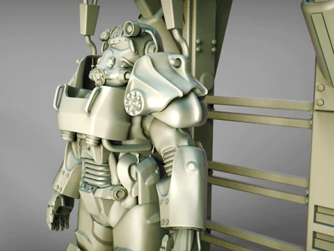 T-60 파워 아머 3D 프린트 모델