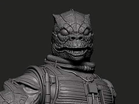 Star Wars Bossk 3D Print Model