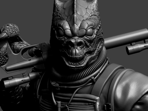 Star Wars Bossk 3D Print Model