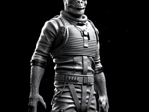 Star Wars Bossk 3D Print Model
