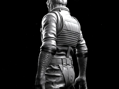 Star Wars Bossk 3D Print Model