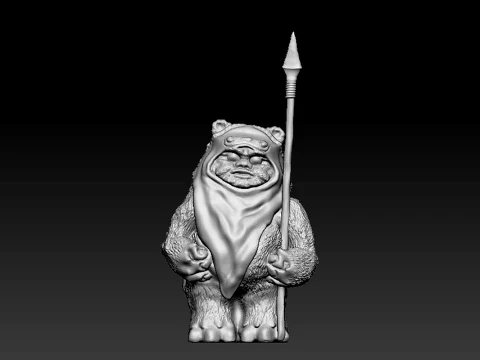 Ewok Star Wars 3D Print Model