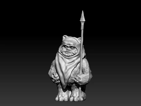 Ewok Star Wars 3D Print Model