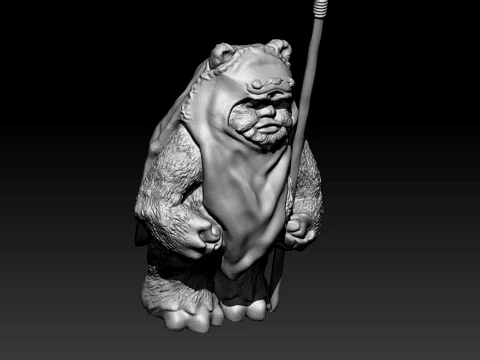 Ewok Star Wars 3D Print Model