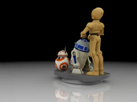 Droids Combo 3D Print Model