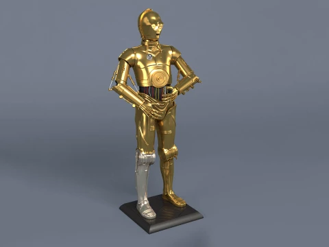 C3PO Guerra nas Estrelas Modelo de Impressão 3D